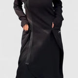 MARIE-Dlouhý kabát s kapucí a zipem