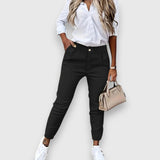 Isabel – Elegantní kalhoty s vysokým pasem 