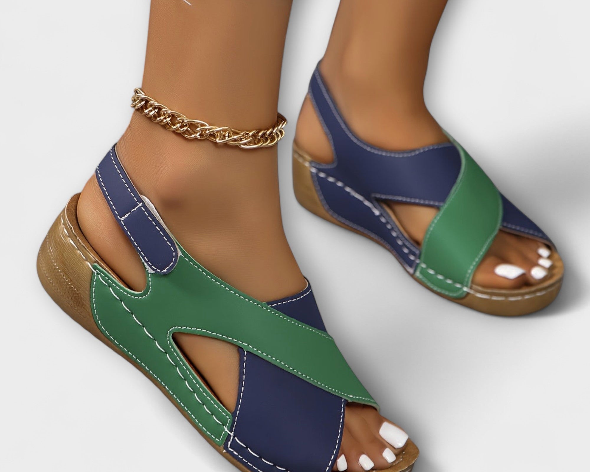 Ortopedické rozdává turistům sandály