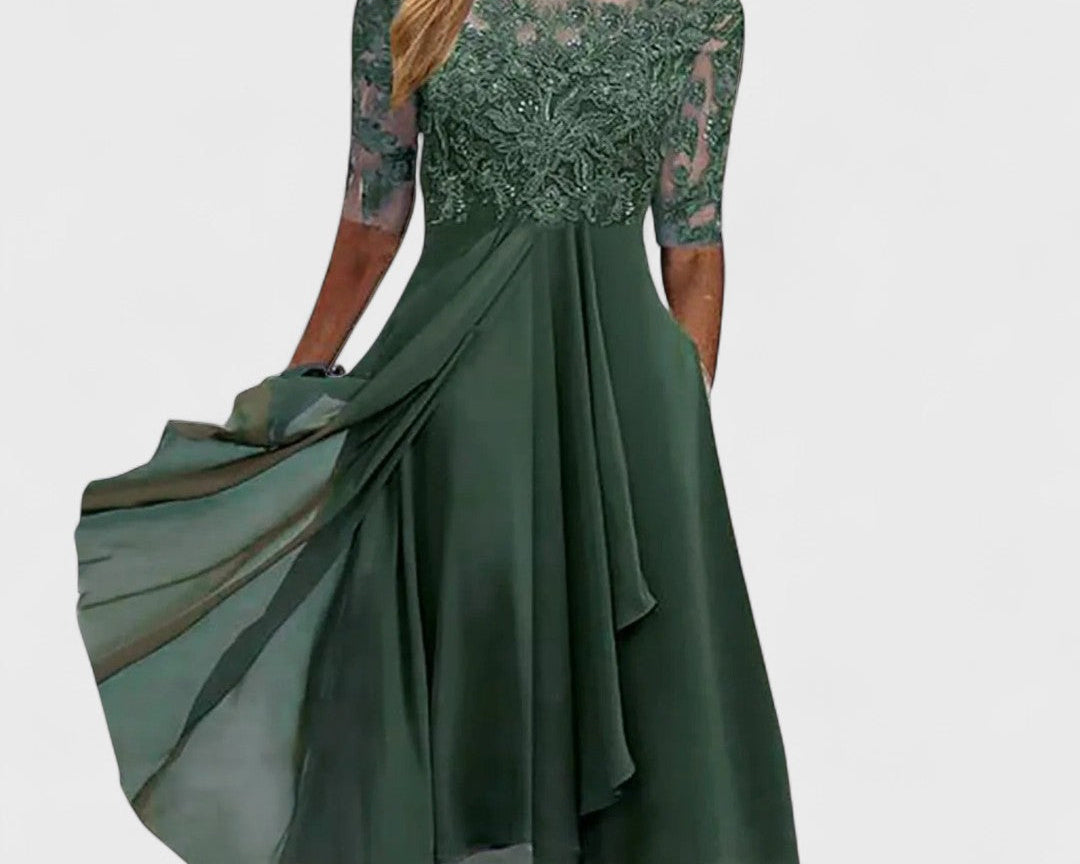 Anna - Krajková Výšivka Šaty