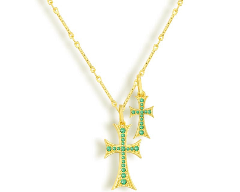 Dvojitý kříž se stylem 