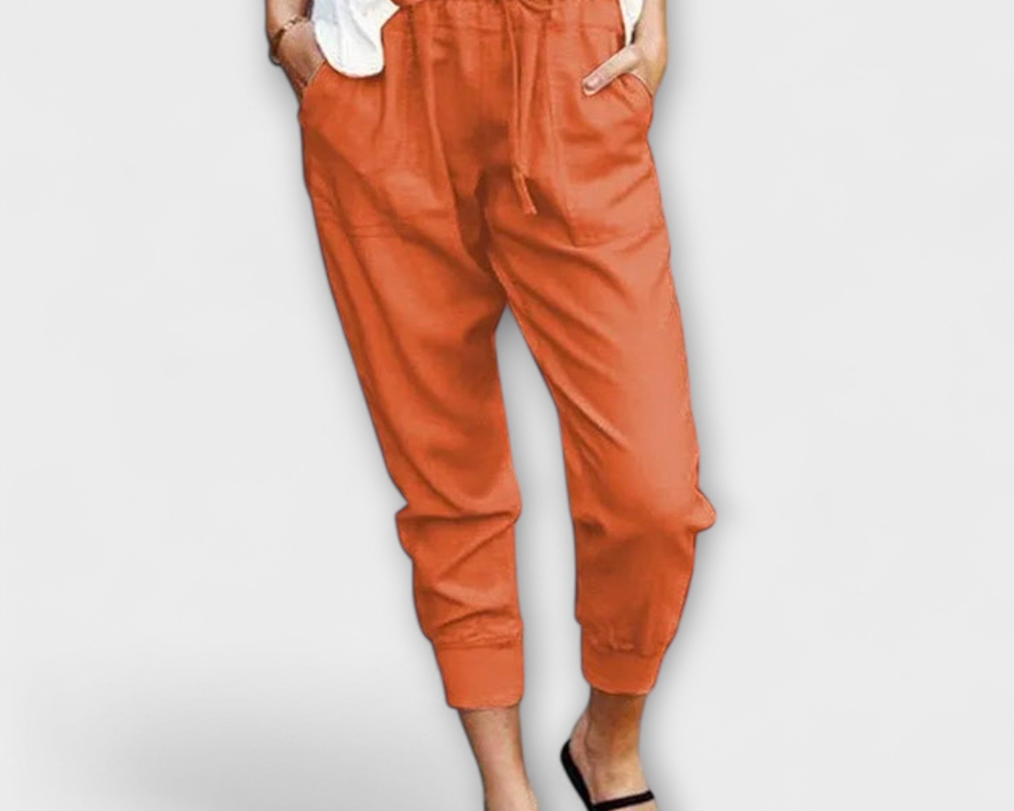 Blaire – Lehká lněná kalhoty s bavlněnou směsí