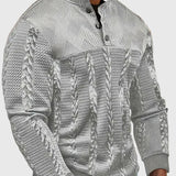 Dawson - Svetr s dlouhým rukávem Henley s pruhy