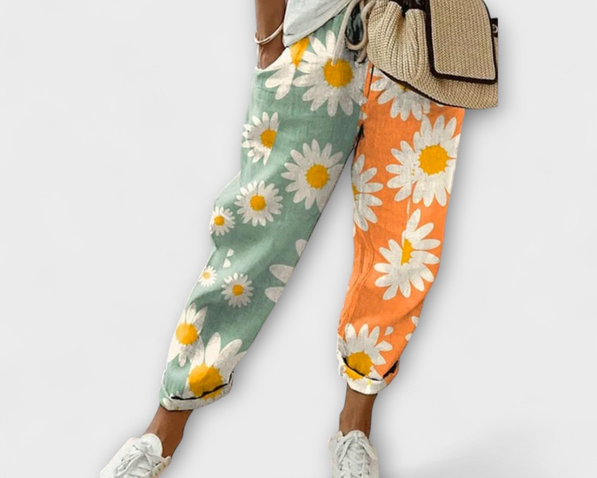 Airish - Výrazné potištěné volné kalhoty