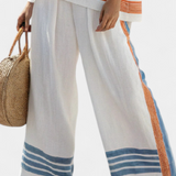 Biblio etnické soupravy Daisy s modrými um oranžovými detaily – jedinečný um živý styl