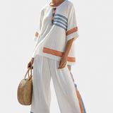 Biblio etnické soupravy Daisy s modrými um oranžovými detaily – jedinečný um živý styl