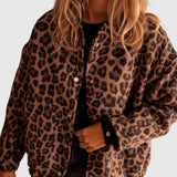 Charlene - Podzimní kabát z kožešiny pro ženy 