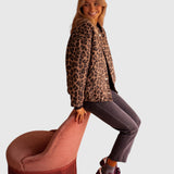 Charlene - Podzimní kabát z kožešiny pro ženy 