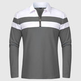 Perla- Elegantní svetr se zipem a pruhy