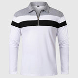 Perla- Elegantní svetr se zipem a pruhy