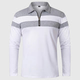 Perla- Elegantní svetr se zipem a pruhy