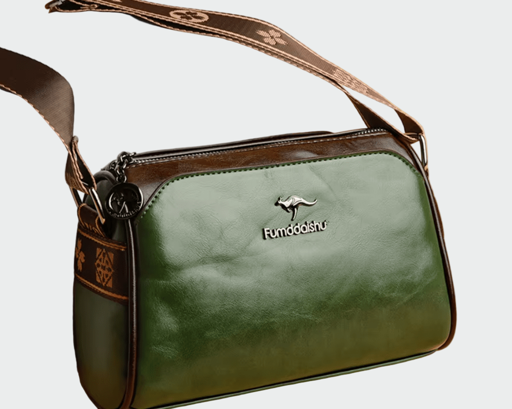 Klasická kožená taška přes rameno