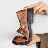 Ostrov - Elegantní kožené Mary Janes