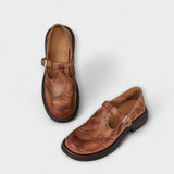 Ostrov - Elegantní kožené Mary Janes