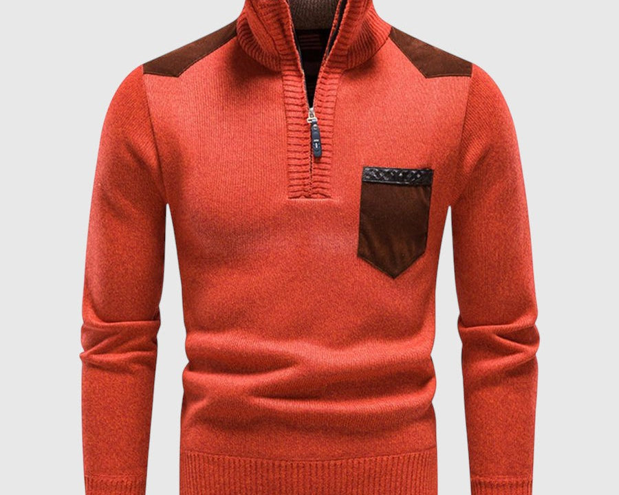 Perla - Světr z vlny se zipem