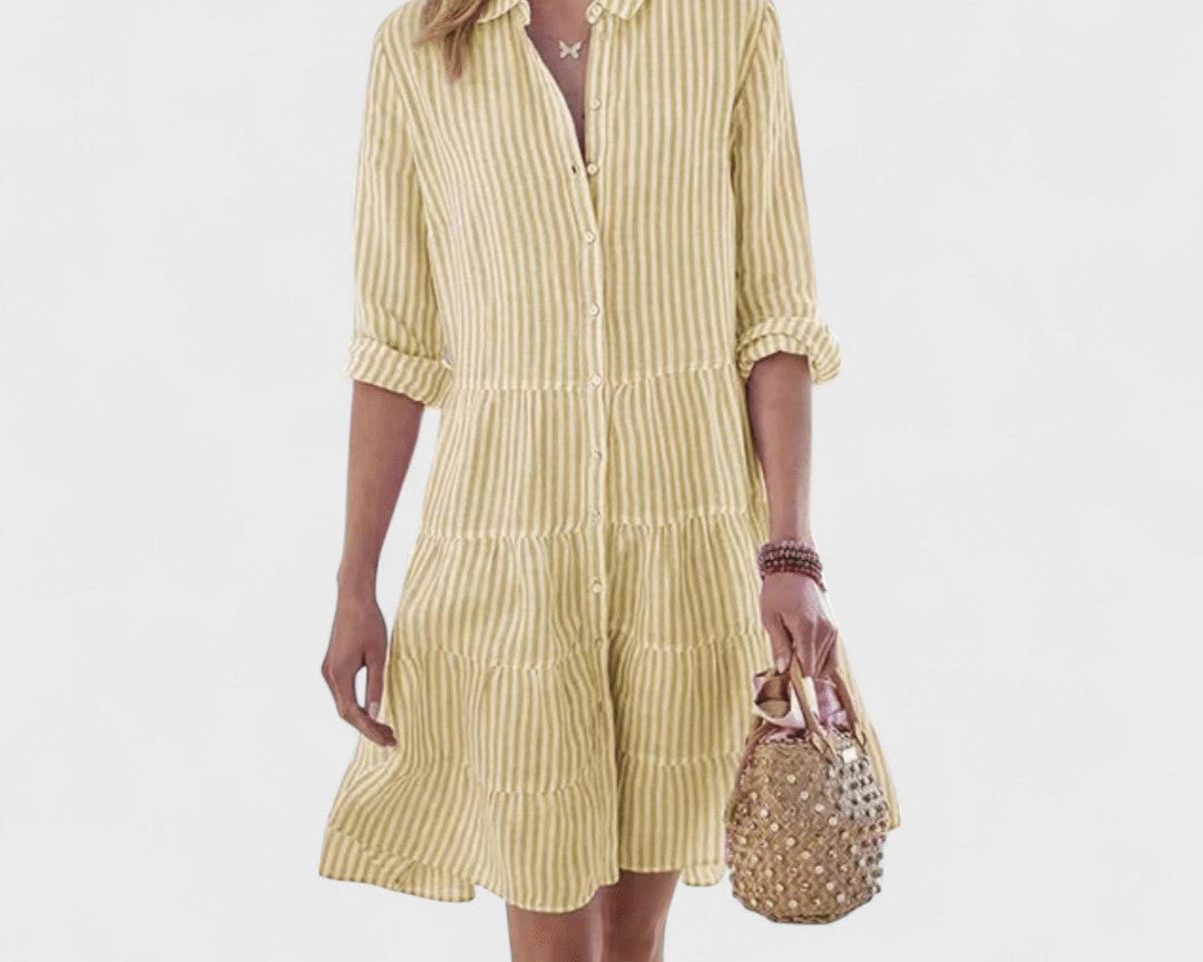 Lolita - Vzdušné Pruhované Šaty