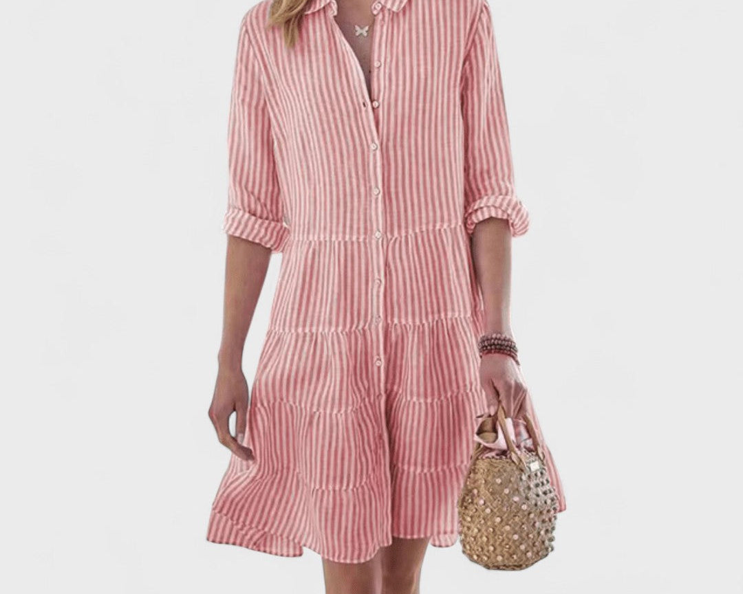 Lolita - Vzdušné Pruhované Šaty