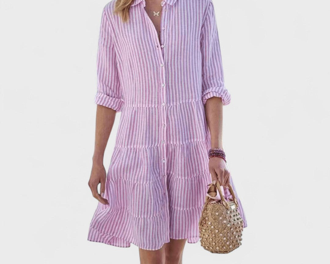 Lolita - Vzdušné Pruhované Šaty