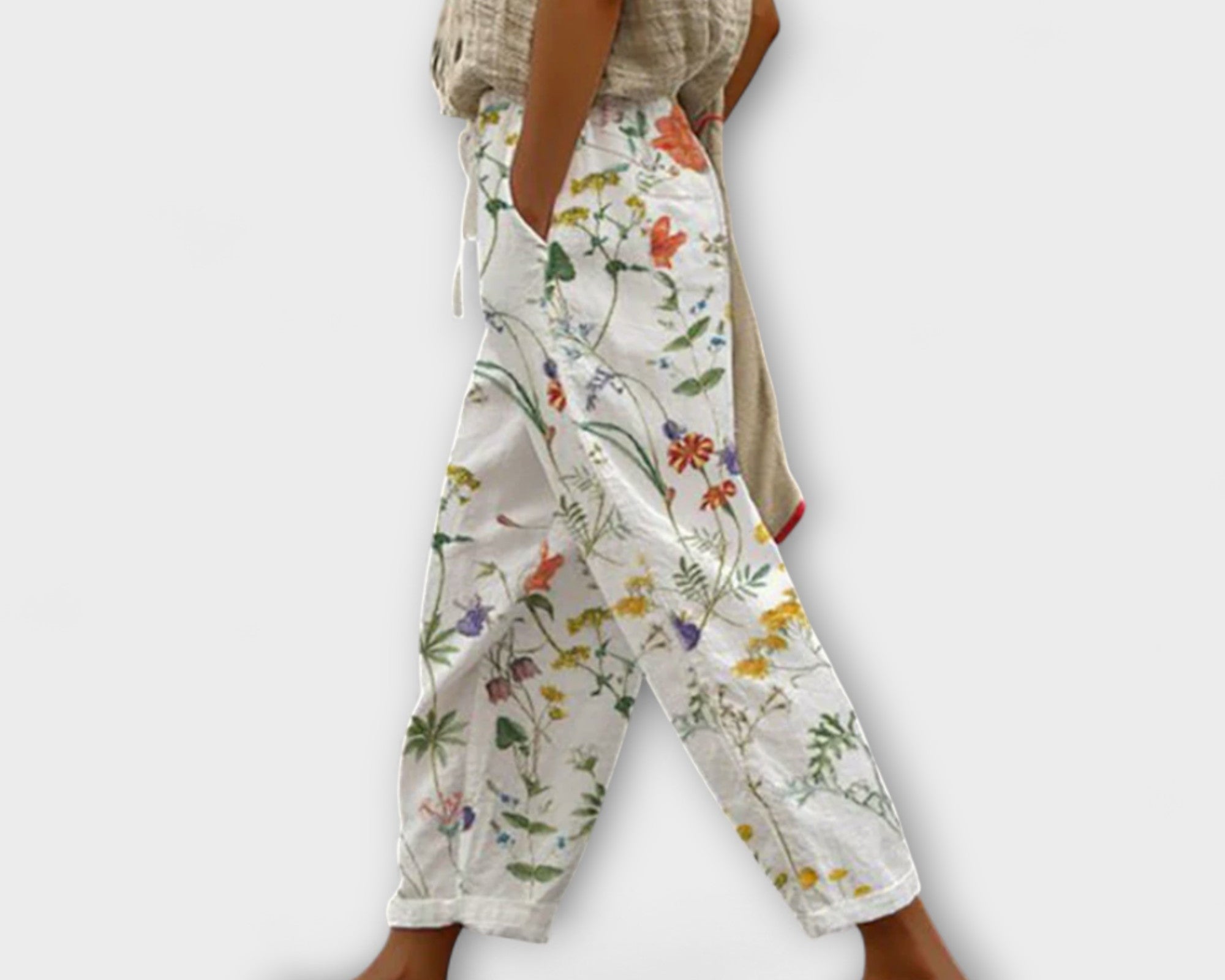 Airish - Výrazné potištěné volné kalhoty