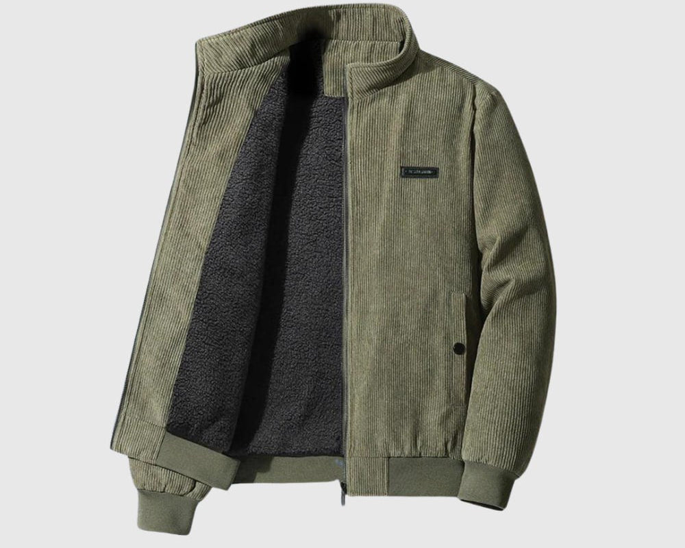 Perla – Retro sako z manšestru s podšívkou ze sherpy