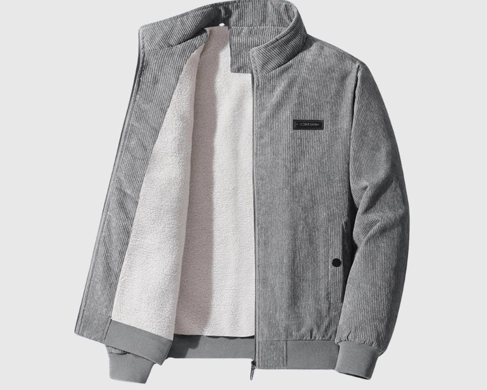 Perla – Retro sako z manšestru s podšívkou ze sherpy