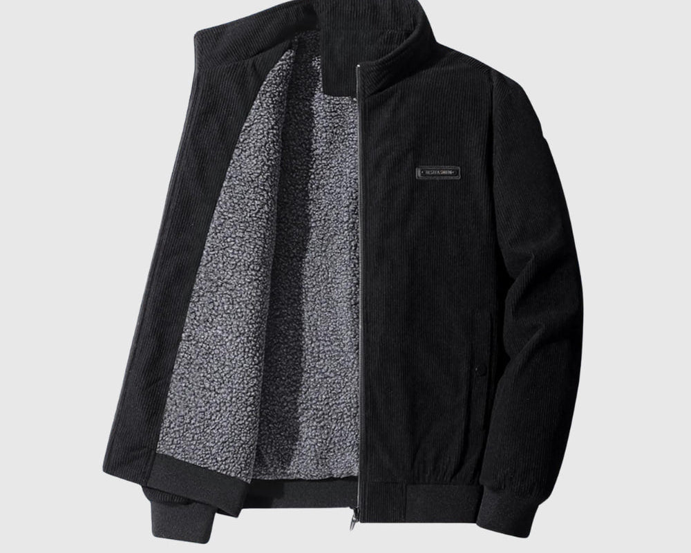 Perla – Retro sako z manšestru s podšívkou ze sherpy