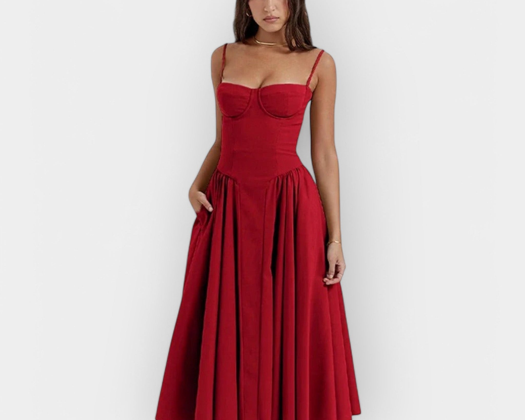 Elegantní midi šaty na léto