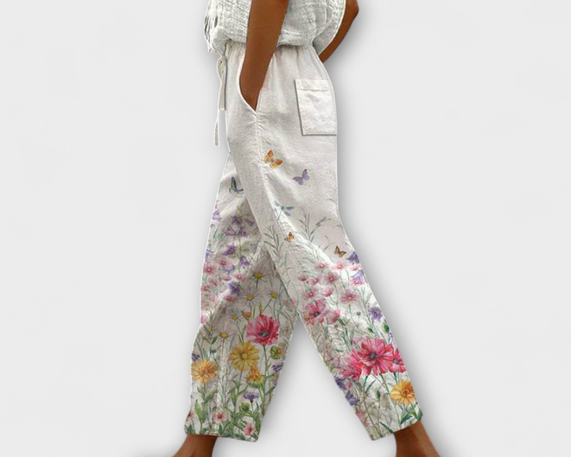 Airish - Výrazné potištěné volné kalhoty